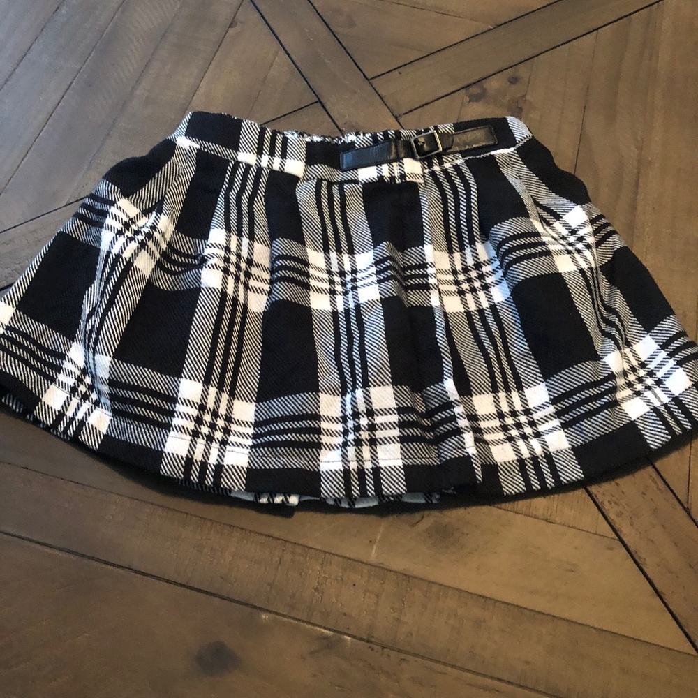 Plaid dress skirt